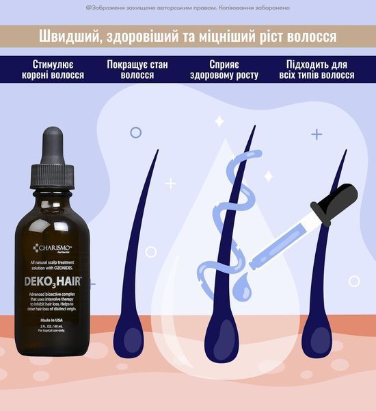Charismo Dekohair Dekopill 60ml Лосьон для укрепления волос, инновационное средство для ежедневного ухода за волосами 36947 фото