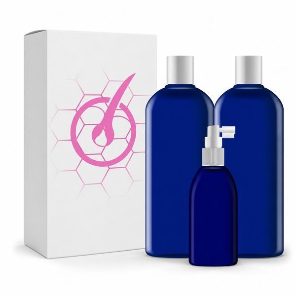 Набор для роста волос, женский&nbsp;(нормальные/тонкие волосы)&nbsp;Advanced Hair Restoration Kit, шампунь сыворотка кондиционер 36981 фото