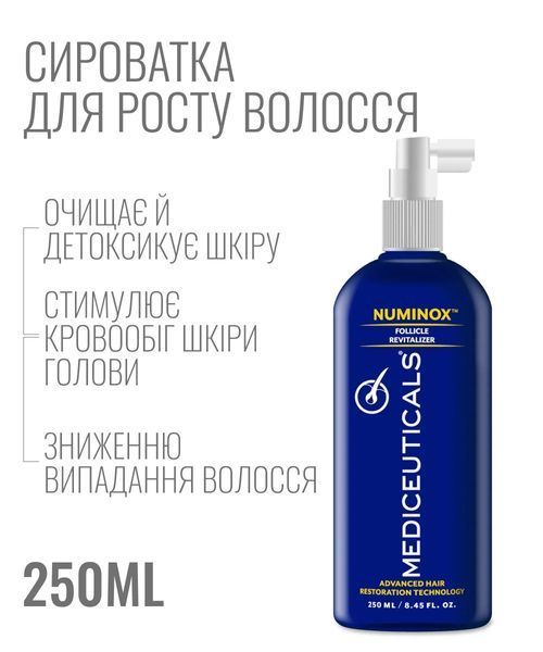 Сыворотка для объёма и густоты волос Mediceuticals Numinox 250 мл стимулирующий уход за кожей головы 36975 фото